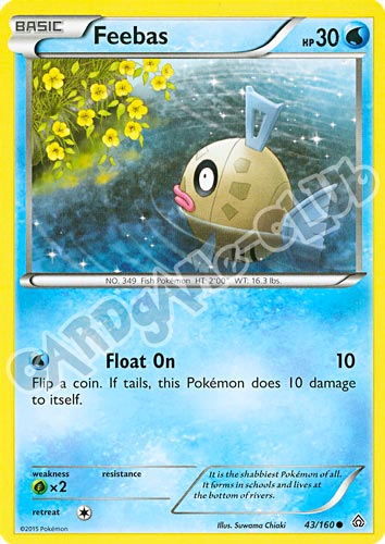 043 / 164 Feebas comune normale (EN) -NEAR MINT-