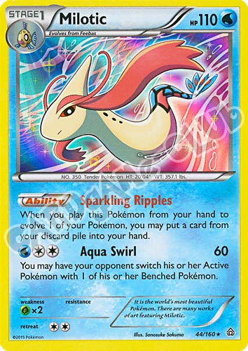 044 / 164 Milotic rara foil (EN) -NEAR MINT-