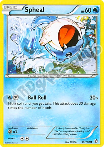 045 / 164 Spheal comune normale (EN) -NEAR MINT-