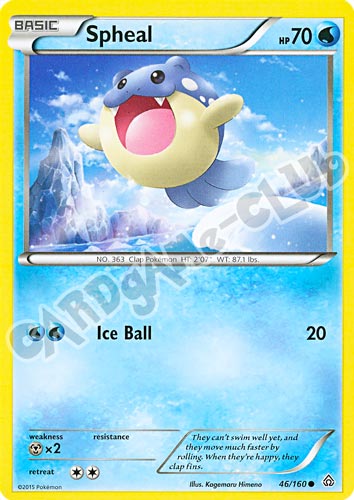 046 / 164 Spheal comune normale (EN) -NEAR MINT-