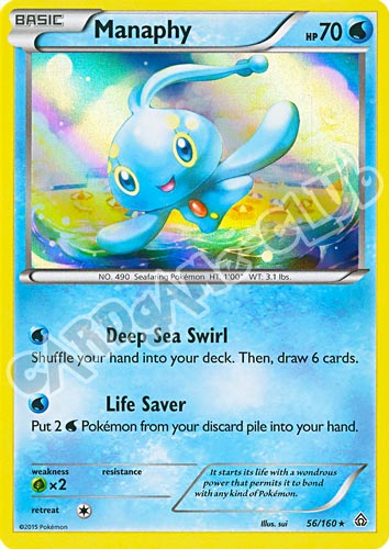 056 / 164 Manaphy rara foil (EN) -NEAR MINT-