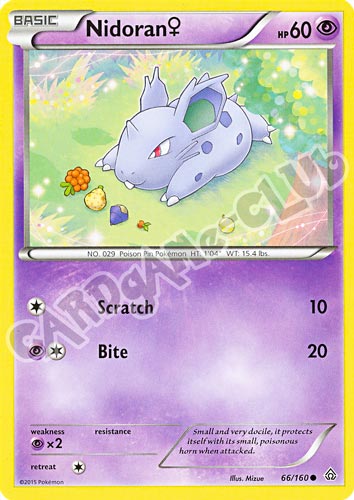 066 / 164 Nidoran comune normale (EN) -NEAR MINT-