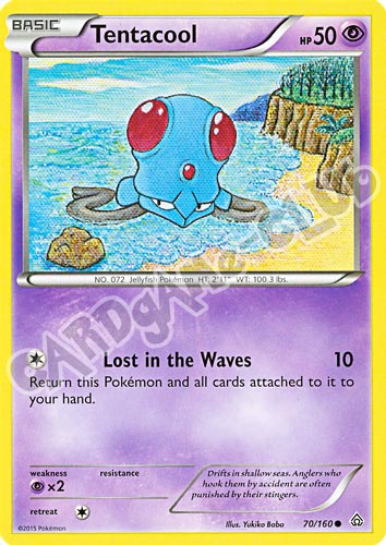 070 / 164 Tentacool comune normale (EN) -NEAR MINT-
