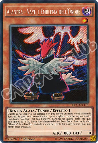 LC5D-IT118 Alanera - Vayu l'Emblema dell'Onore rara segreta 1a Edizione (IT) -NEAR MINT-