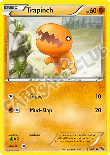 082 / 164 Trapinch comune normale (EN) -NEAR MINT-