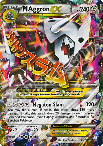 094 / 164 M Aggron EX rara ex foil (EN) -NEAR MINT-