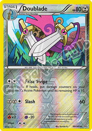 099 / 164 Doublade non comune foil reverse (EN) -NEAR MINT-