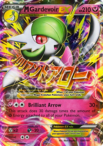106 / 164 M Gardevoir EX rara ex foil (EN) -NEAR MINT-