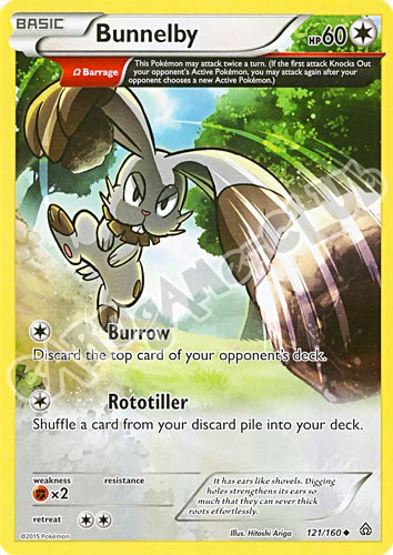 121 / 164 Bunnelby non comune normale (EN) -NEAR MINT-