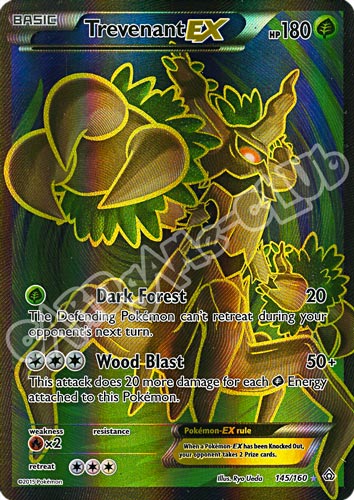 145 / 164 Trevenant EX rara segreta foil (EN) -NEAR MINT-