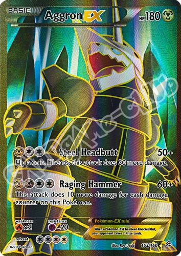 153 / 164 Aggron EX rara segreta foil (EN) -NEAR MINT-