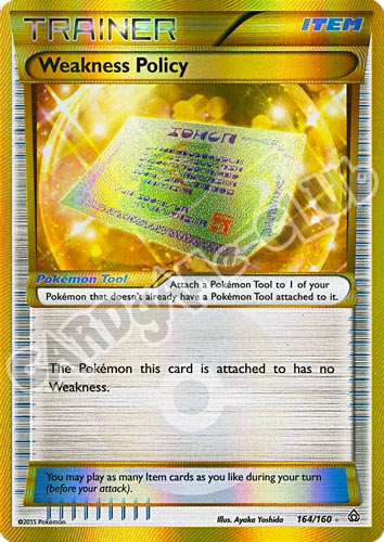 164 / 164 Weakness Policy rara segreta foil (EN) -NEAR MINT-