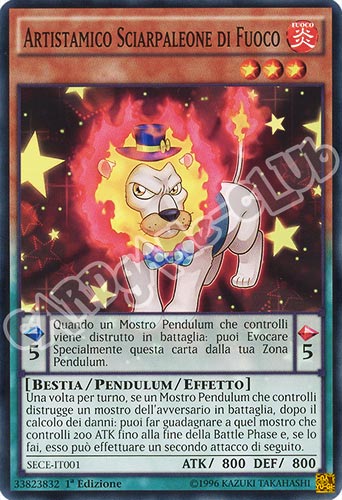 SECE-IT001 Artistamico Sciarpaleone di Fuoco comune 1a edizione (IT) -NEAR MINT-