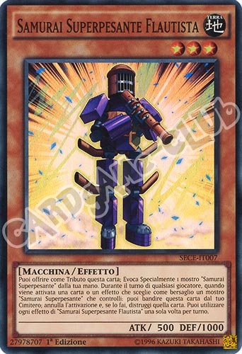 SECE-IT007 Samurai Superpesante Flautista super rara 1a edizione (IT) -NEAR MINT-