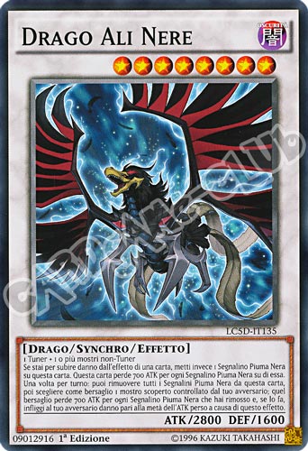 LC5D-IT135 Drago Ali Nere comune 1a Edizione (IT) -NEAR MINT-