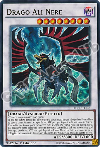 LC5D-IT135 Drago Ali Nere ultra rara 1a Edizione (IT) -NEAR MINT-