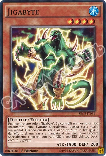 SECE-IT034 Jigabyte comune 1a edizione (IT) -NEAR MINT-