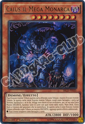 SECE-IT035 Caius il Mega Monarca ultra rara 1a edizione (IT) -NEAR MINT-