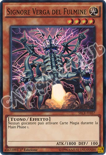 SECE-IT037 Signore Verga del Fulmine super rara 1a edizione (IT) -NEAR MINT-