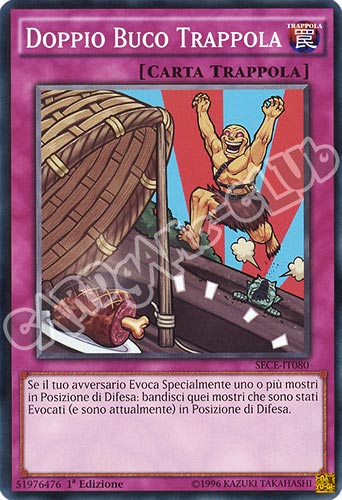 SECE-IT080 Doppio Buco Trappola comune 1a edizione (IT) -NEAR MINT-