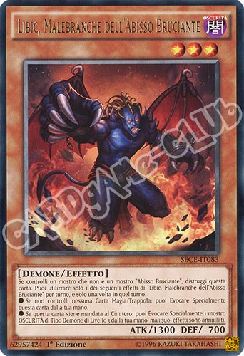 SECE-IT083 Libic, Malebranche dell'Abisso Bruciante rara 1a edizione (IT) -NEAR MINT-