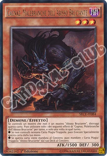 SECE-IT084 Cagnaz, Malebranche dell'Abisso Bruciante rara 1a edizione (IT) -NEAR MINT-