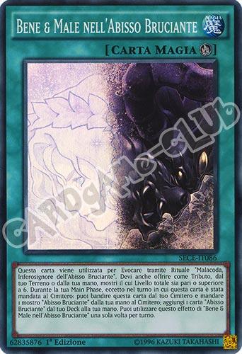 SECE-IT086 Bene & Male nell'Abisso Bruciante super rara 1a edizione (IT) -NEAR MINT-