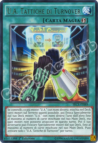 SECE-IT089 U.A. Tattiche di Turnover rara 1a edizione (IT) -NEAR MINT-