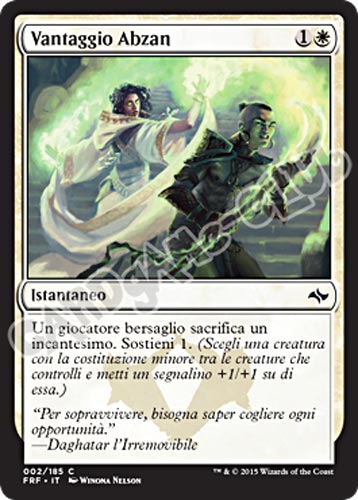 002 / 185 Vantaggio Abzan comune (IT)