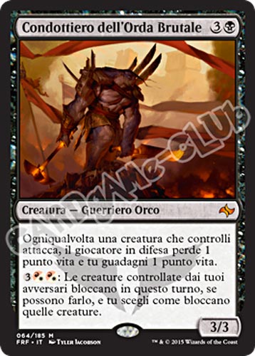 064 / 185 Condottiero dell'Orda Brutale rara mitica (IT)