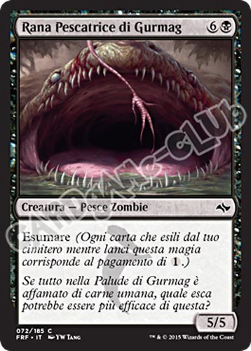 072 / 185 Rana Pescatrice di Gurmag comune (IT)