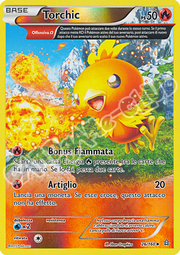 026 / 164 Torchic non comune reverse (IT) -NEAR MINT-