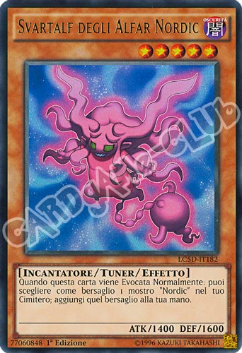 LC5D-IT182 Svartalf degli Alfar Nordic ultra rara 1a Edizione (IT) -NEAR MINT-