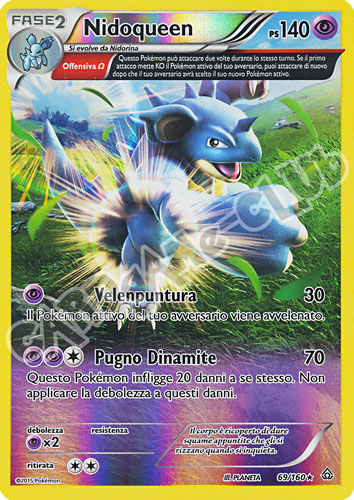 069 / 164 Nidoqueen rara foil reverse (IT) -NEAR MINT-