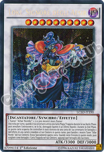 LC5D-IT190 Loki, Signore degli Aesir rara segreta 1a Edizione (IT) -NEAR MINT-