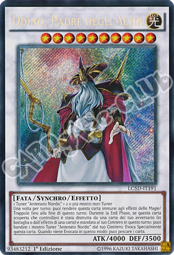 LC5D-IT191 Odino, Padre degli Aesir rara segreta 1a Edizione (IT) -NEAR MINT-