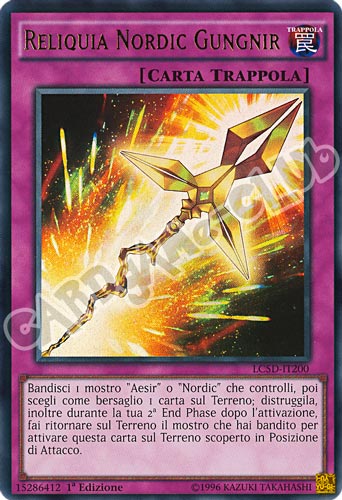 LC5D-IT200 Reliquia Nordic Gungnir ultra rara 1a Edizione (IT) -NEAR MINT-