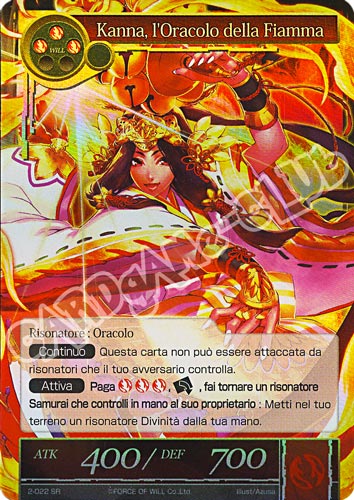WOW2-IT022 Kanna, l'Oracolo della Fiamma super rara foil (IT) -NEAR MINT-
