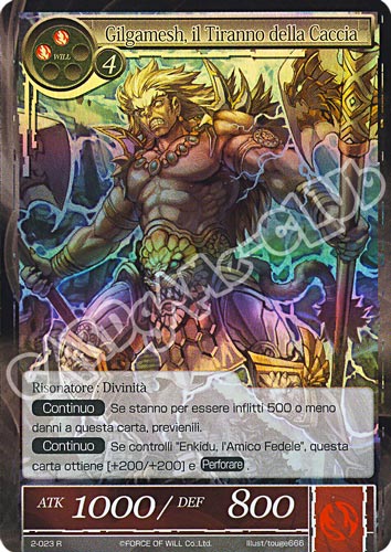 WOW2-IT023 Gilgamesh, il Tiranno della Caccia rara foil (IT) -NEAR MINT-