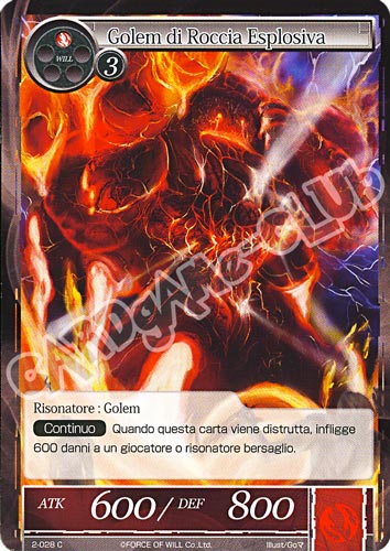 WOW2-IT028 Golem di Roccia Esplosiva comune normale (IT) -NEAR MINT-