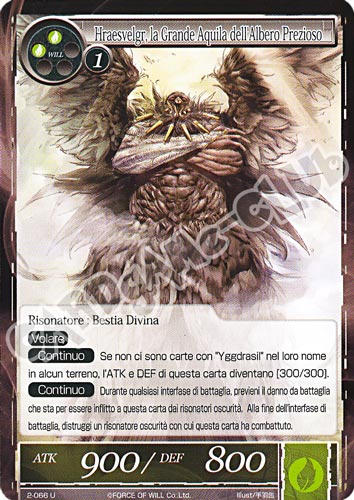 WOW2-IT066 Hraesvelgr, la Grande Aquila dell'Albero Prezioso non comune normale (IT) -NEAR MINT-