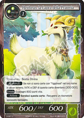 WOW2-IT067 Heithrun, la Capra della Prateria non comune normale (IT) -NEAR MINT-