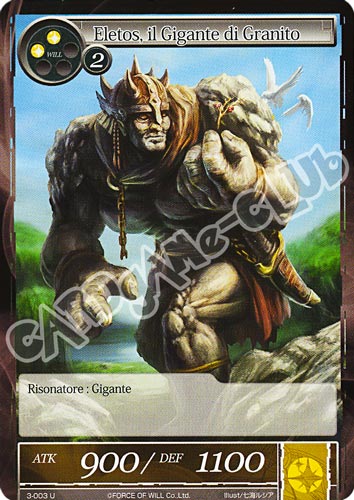 WOW3-IT003 Eletos, il Gigante di Granito non comune normale (IT) -NEAR MINT-