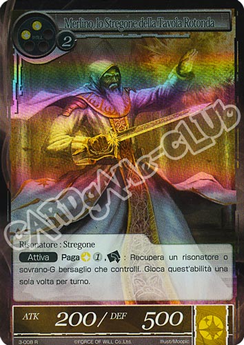 WOW3-IT008 Merlino, lo Stregone della Tavola Rotonda rara foil (IT) -NEAR MINT-