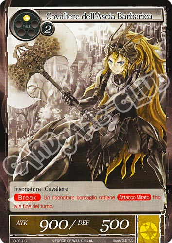 WOW3-IT011 Cavaliere dell'Ascia Barbarica comune normale (IT) -NEAR MINT-
