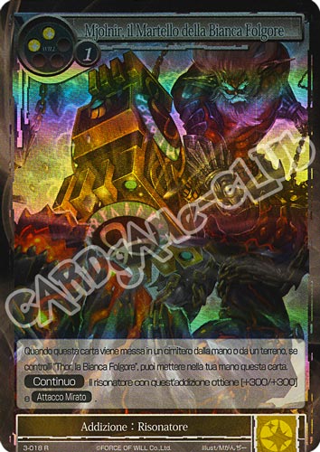 WOW3-IT018 Mjolnir, il Martello della Bianca Folgore rara foil (IT) -NEAR MINT-