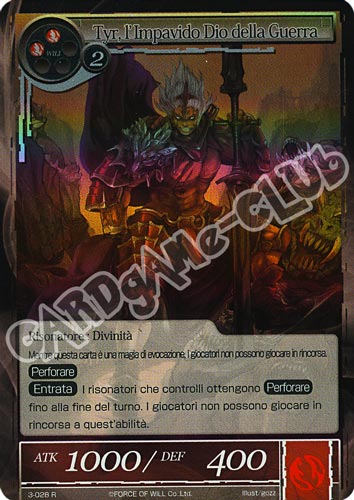 WOW3-IT028 Tyr, l'Impavido Dio della Guerra rara foil (IT) -NEAR MINT-