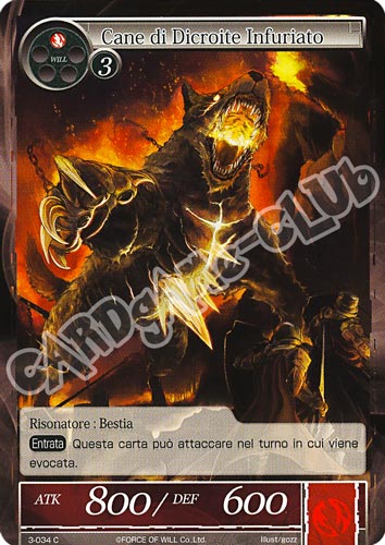 WOW3-IT034 Cane di Dicroite Infuriato comune normale (IT) -NEAR MINT-