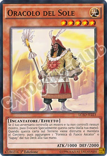 LC5D-IT223 Oracolo del Sole comune 1a Edizione (IT) -GOOD-