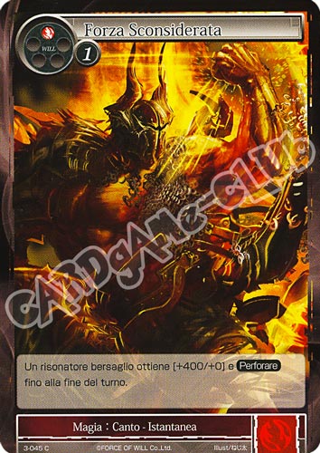 WOW3-IT045 Forza Sconsiderata comune normale (IT) -NEAR MINT-
